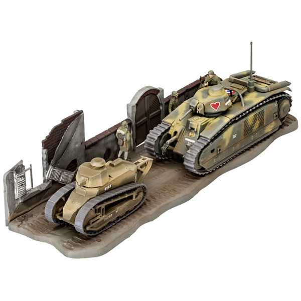 Revell 03278 Kit Carri Armati Char B1 Bis E Renault Ft 17 1 76