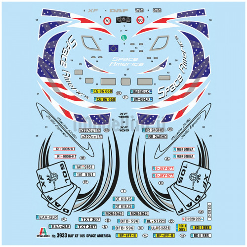 Motrice Camion DAF XF-105 Space America 1:24