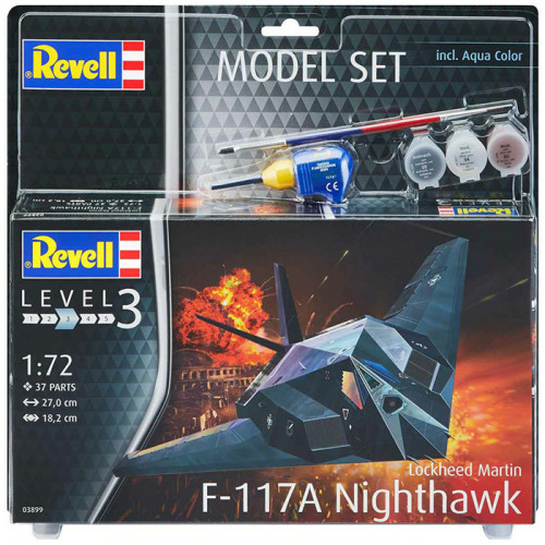 Model Set F-117A Nighthawk Stealth Fighter 1:72