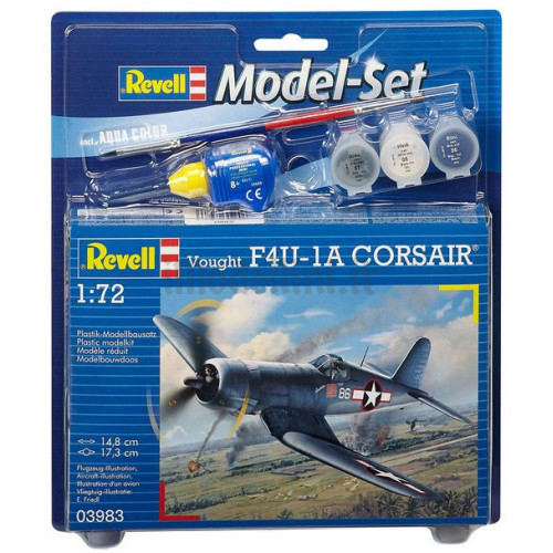 Model Set Vought F4U-1A Corsair 1:72