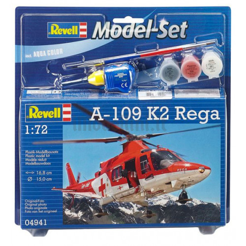 Model Set Elicottero Agusta A-109 K2 Rega 1:72