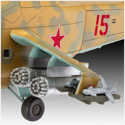 Model Set Elicottero Mil Mi-24D Hind 1:100