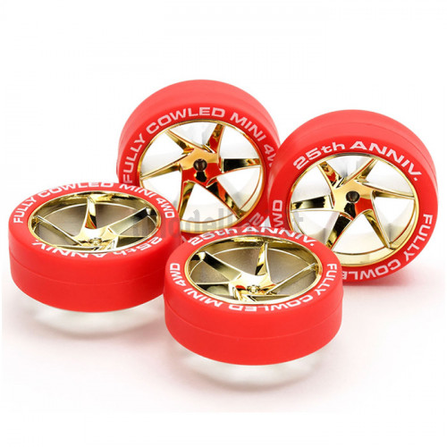 Cerchi Oro con Gomme Rosse 25° Anniversario Fully Cowled