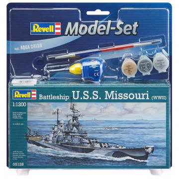 Model Set Nave Corazzata USS Missouri WWII 1:1200