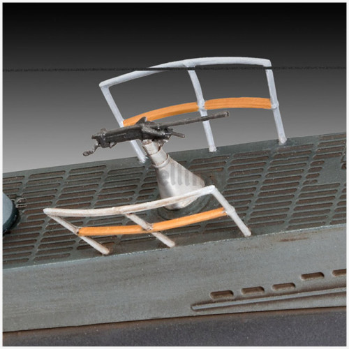 Model Set Sottomarino Tedesco U-Boot Type IIB 1943 1:144
