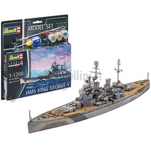 Model Set Nave Corazzata HMS King George V 1:1200