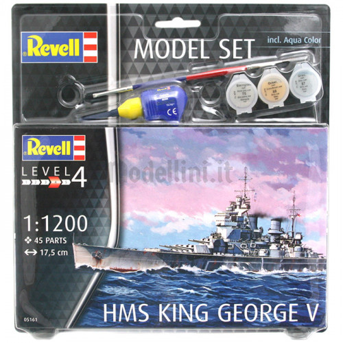 Model Set Nave Corazzata HMS King George V 1:1200