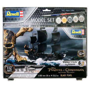 Model Set La Perla Nera dei Pirati dei Caraibi Easy-Click 1:150