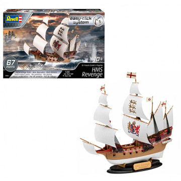 Model Set Galeone HMS Revenge Easy-Click 1:350