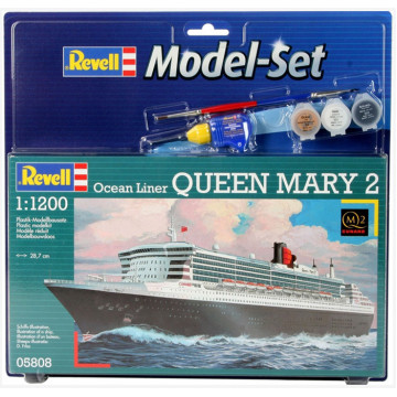 Model Set Transatlantico Queen Mary 2 1:1200