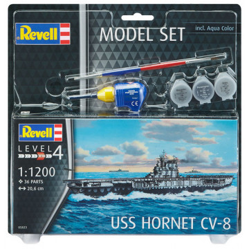 Model Set Nave Portaerei USS Hornet 1:1200