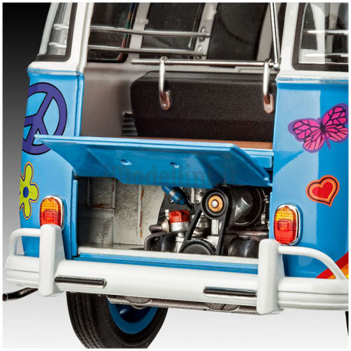 Volkswagen T1 Samba Bus Flower Power 1:24