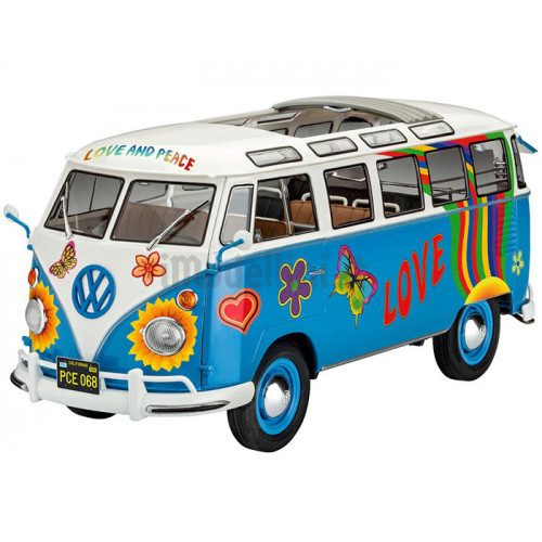 Volkswagen T1 Samba Bus Flower Power 1:24