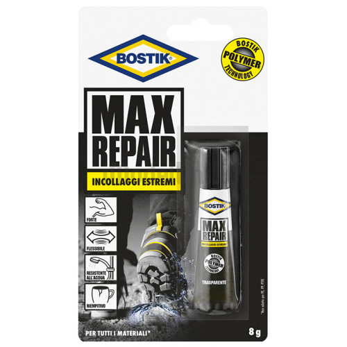 Adesivo Bostik Max Repair da 8 grammi in Blister