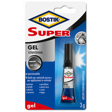 Colla Bostik Super Gel Ultra Rapido da 3 grammi