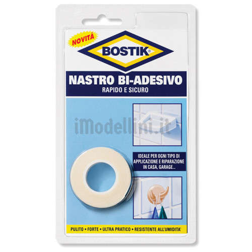 Nastro Bi-Adesivo Bostik da 1,5mt in Blister