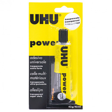 Colla UHU Power Poliuretanico Trasparente da 45 ml in Blister