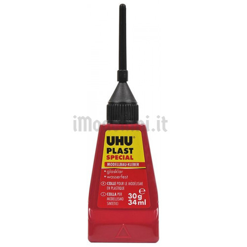 Colla UHU Plast Special da 30 grammi con Applicatore in Blister
