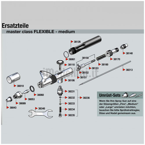 Aerografo Spray Gun Master Class Flexible