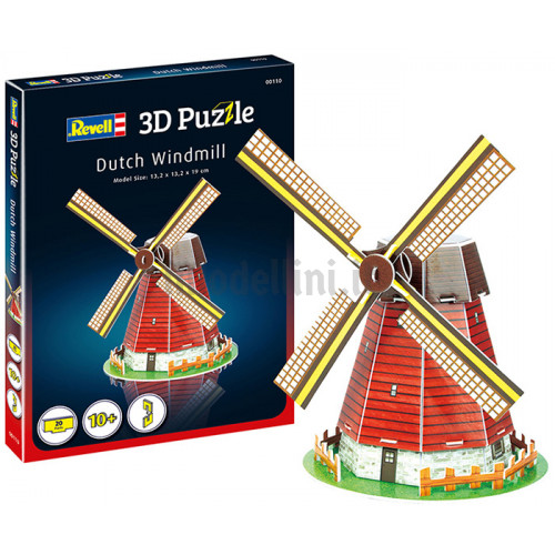 Puzzle 3D Mulino a Vento Olandese