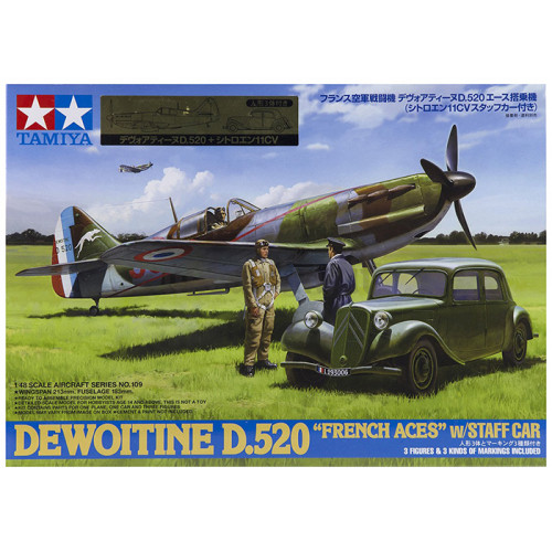 Dewoitine D.520 French Aces con Staff Car 1:48