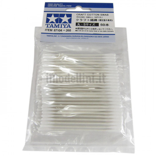 Bastoncini Craft Cotton Swab Round Small 50 pz