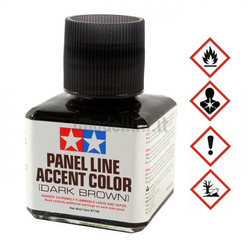 Panel Line Accent Color Enamel Dark Brown