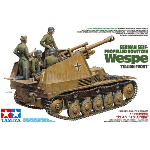 Semovente Tedesco Self-Propelled Howitzer Wespe Italian Front 1:35