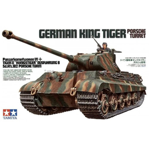 Carro Armato Tedesco King Tiger Porsche Turret 1:35