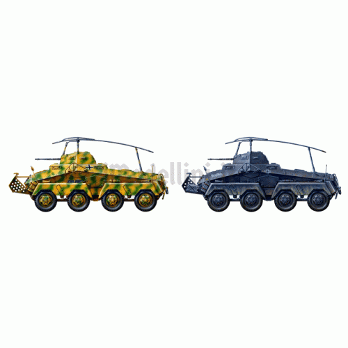 Autoblindo Tedesco Sd.Kfz. 232 Africa-Corps 1:35