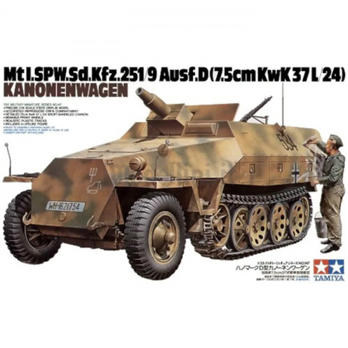 Semicingolato Tedesco Sd.Kfz. 251/9 Ausf.D. Kanonenwagen 1:35