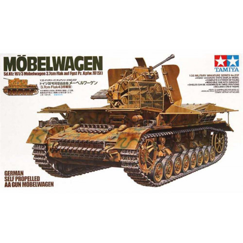 Semovente Antiaereo Tedesco AA Gun Mobelwagen 1:35