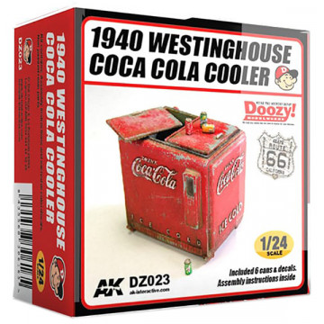 Set Ghiacciaia Coca Cola 1940 Doozy Modelworks 1:24