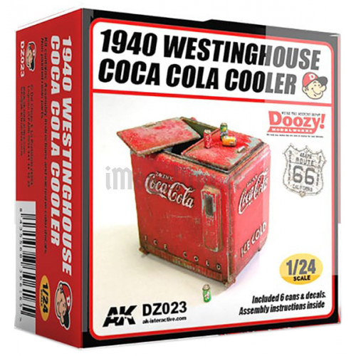 Set Ghiacciaia Coca Cola 1940 Doozy Modelworks 1:24