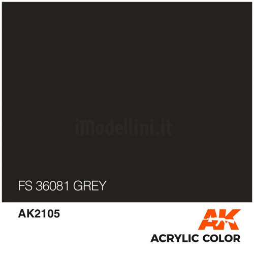 Vernice Acrilica AK Serie Air FS 36081 Grey