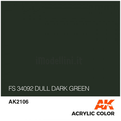 Vernice Acrilica AK Serie Air FS 34092 Dull Dark Green