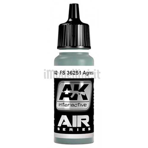 Vernice Acrilica AK Serie Air FS 36251 Agressor Grey