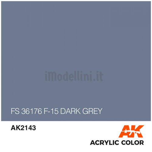 Vernice Acrilica AK Serie Air FS 36176 F-15 Dark Grey 