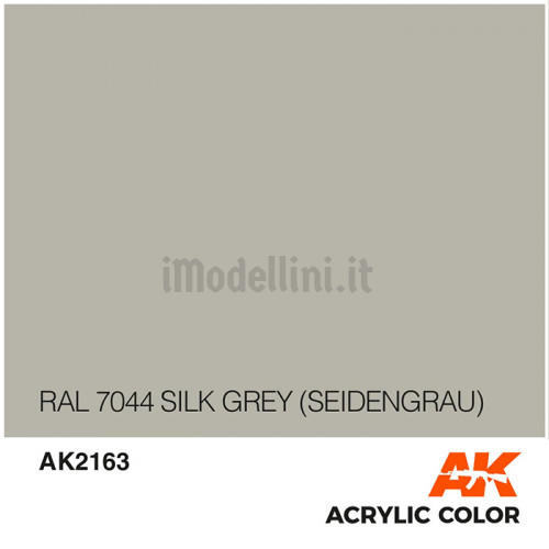 Vernice Acrilica AK Serie Air RAL 7044 Silk Grey
