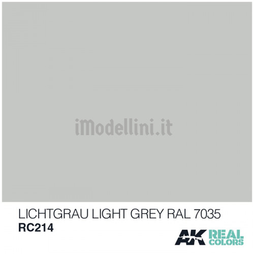 Vernice Acrilica AK Real Colors Light Grey RAL 7035 10ml