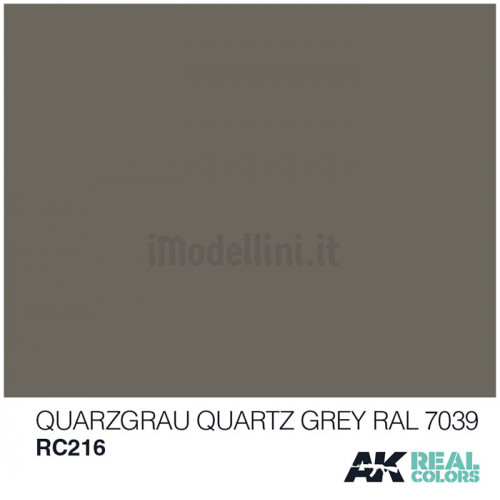 Vernice Acrilica AK Real Colors Quartz Grey RAL 7039 10ml