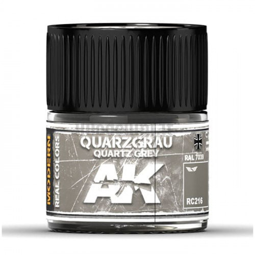 Vernice Acrilica AK Real Colors Quartz Grey RAL 7039 10ml