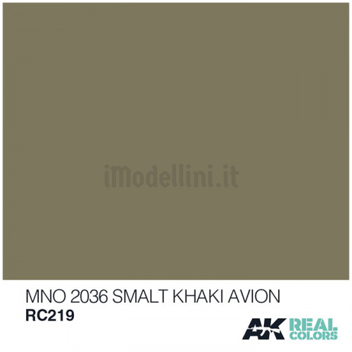 Vernice Acrilica AK Real Colors MNO 2036 Smalt Khaki Avion 10ml