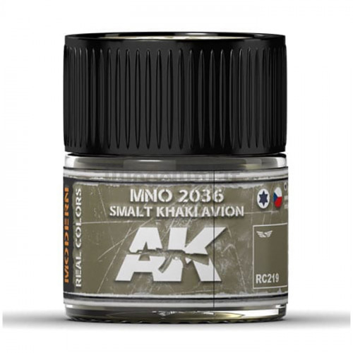 Vernice Acrilica AK Real Colors MNO 2036 Smalt Khaki Avion 10ml