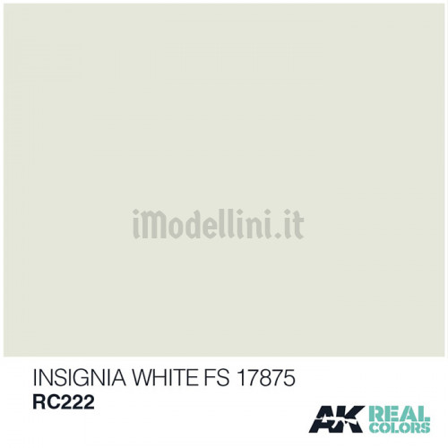 Vernice Acrilica AK Real Colors Insignia White FS 17875 10ml