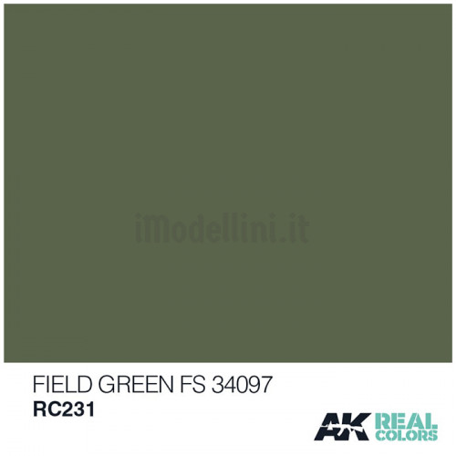 Vernice Acrilica AK Real Colors Field Green FS 34097 10ml