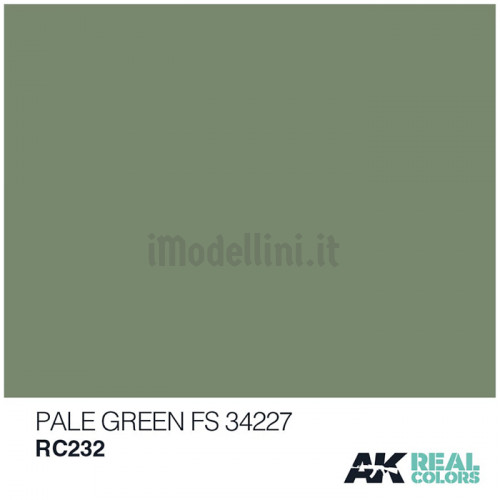 Vernice Acrilica AK Real Colors Pale Green FS 34227 10ml