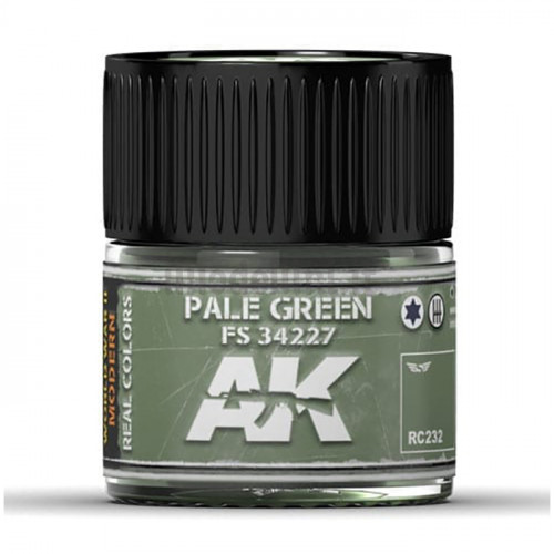 Vernice Acrilica AK Real Colors Pale Green FS 34227 10ml