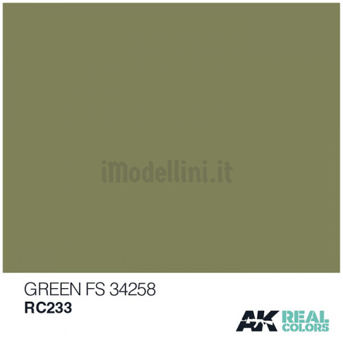 Vernice Acrilica AK Real Colors Green FS 34258 10ml