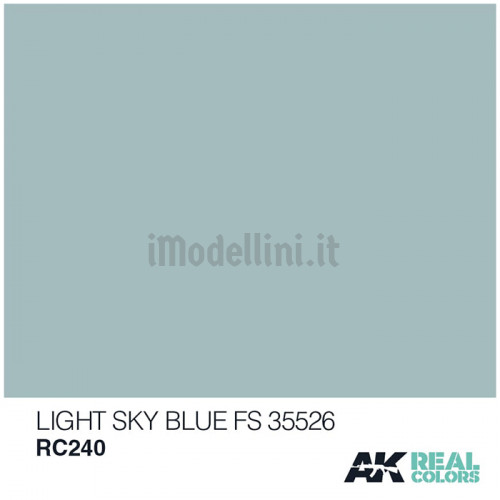 Vernice Acrilica AK Real Colors Light Sky Blue FS 35526 10ml